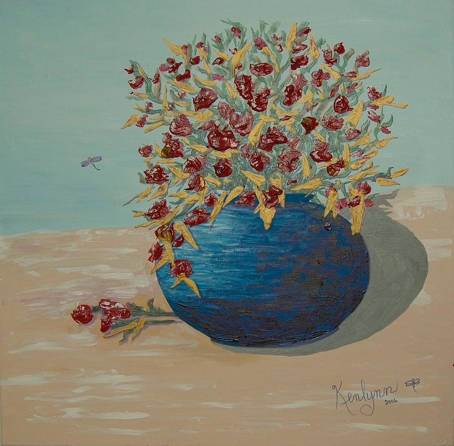 Cobalt Blue in the Desert Painting by Kenlynn Schroeder