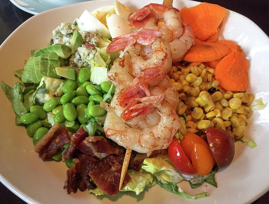 Cobb Salad Photograph - Cobb Salad Shrimps by Olga Kurygina Cobb Salad Photograph - Cobb Salad Shrimps by Olga Kurygina