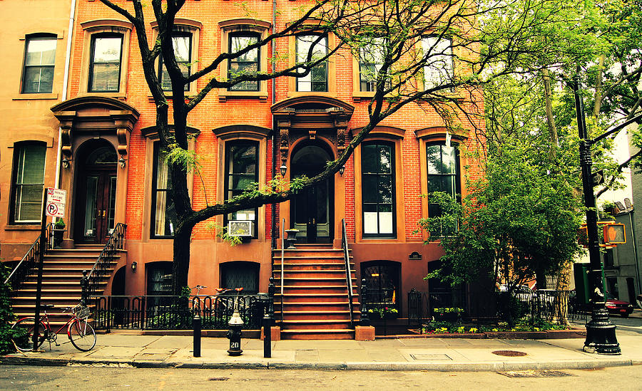 New York City Photograph - Cobble Hill Brownstones - Brooklyn - New York City by Vivienne Gucwa