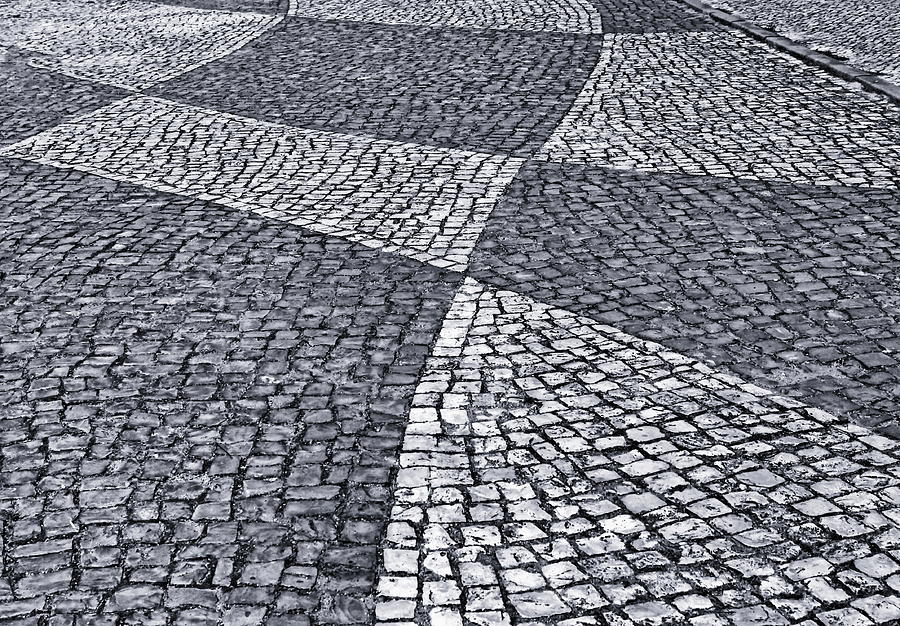 Cobbled Street Abstract Photograph by Jeff Townsend