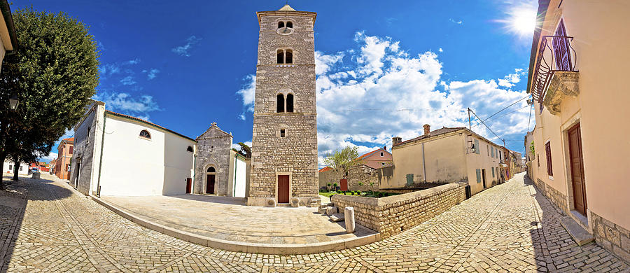 Cobbled street of Nin panoramic view Photograph by Brch Photography