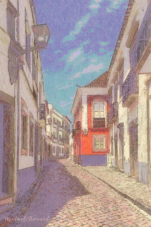 Cobbled street, Tavira, Portugal Photograph by Mikehoward Photography