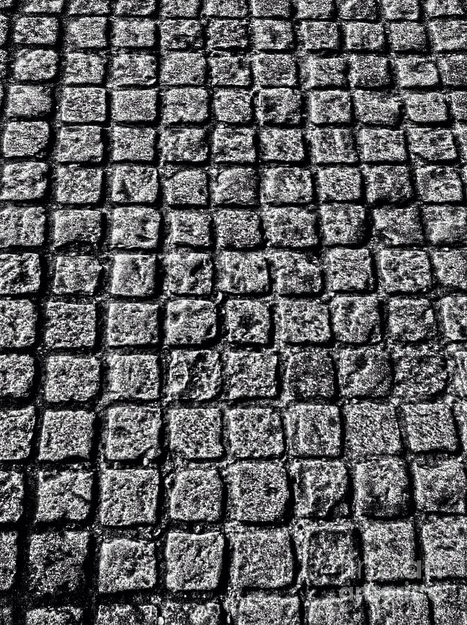Cobbles in Greyscale Photograph by Joan-Violet Stretch