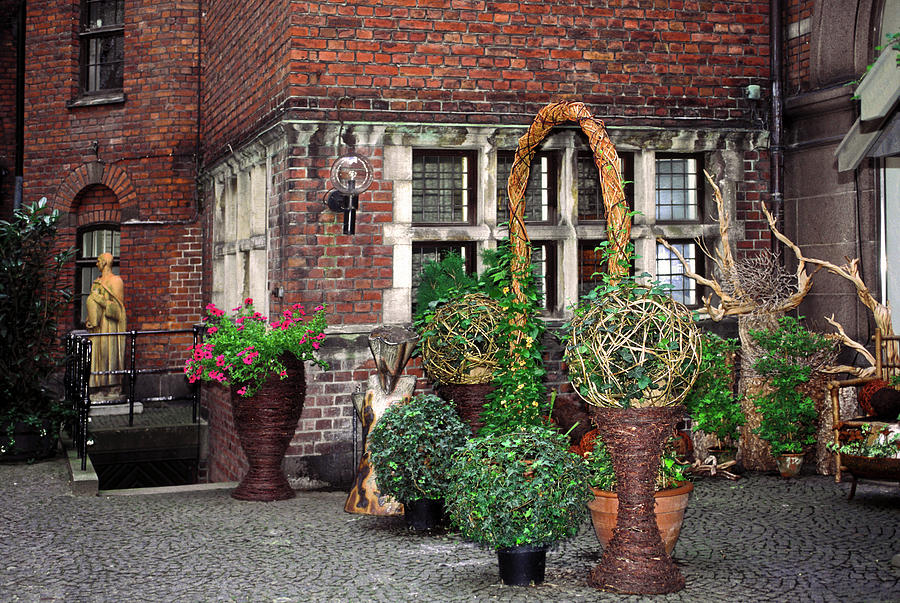 Cobblestone Courtyard Photograph by Sally Weigand