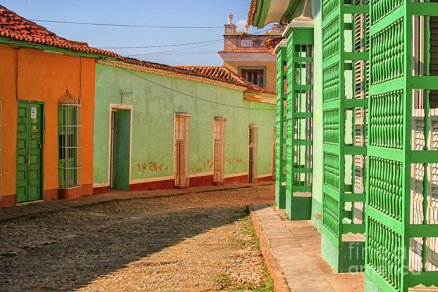 Cobblestone street in Cuba Photograph by Patricia Hofmeester