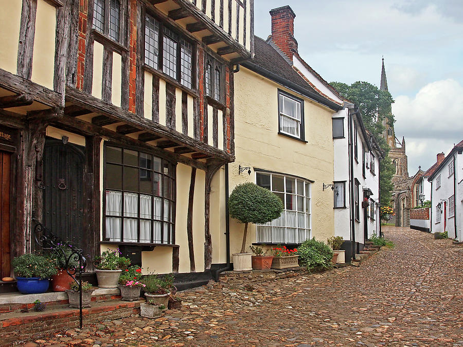 Cobblestone Street Thaxted Photograph by Gill Billington