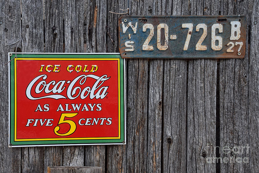 Coca Cola - Always Five Cents Photograph by Mary Machare