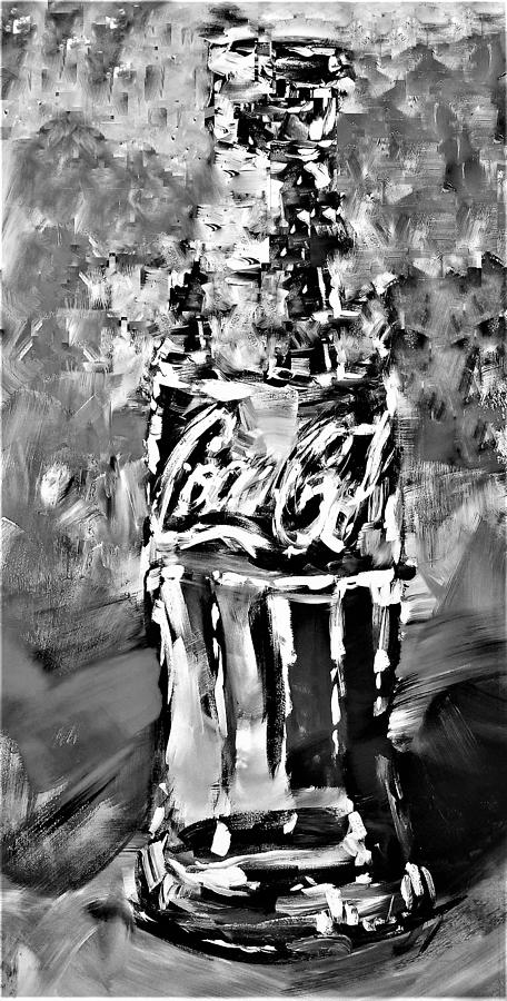 Coca Cola Art B W1 Photograph by Rob Hans