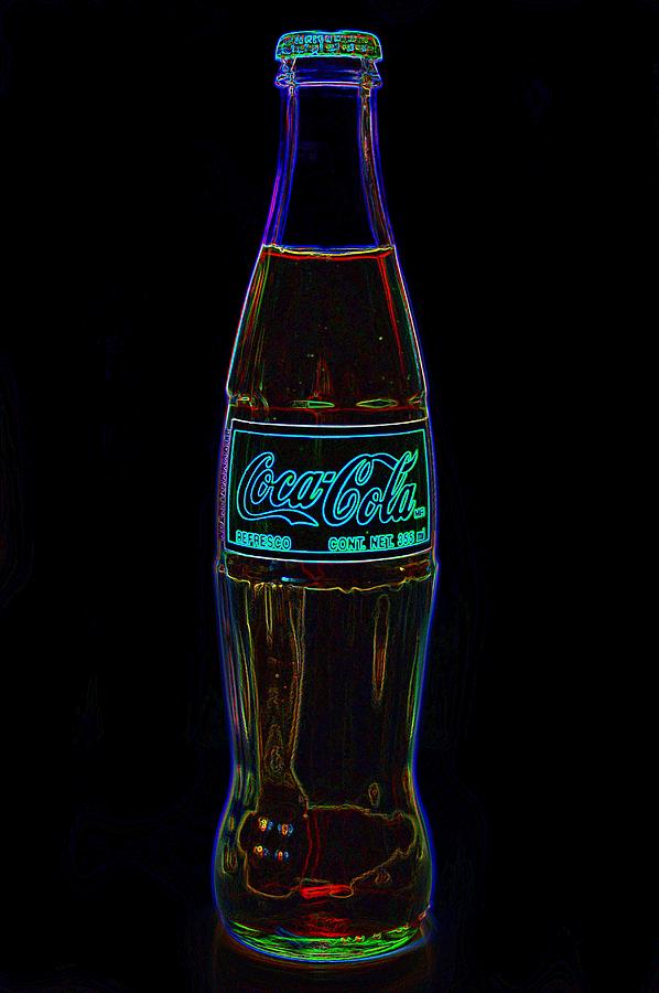 Coca Cola Black Neon Photograph by Terry DeLuco