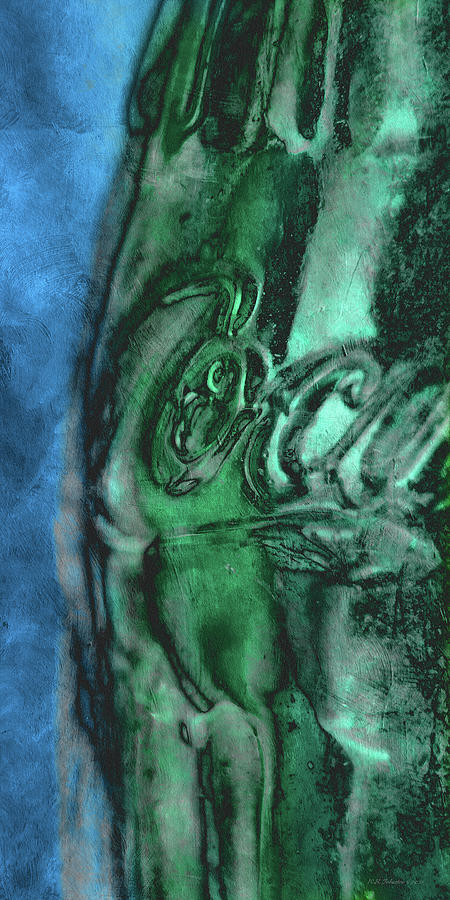 Coca Cola Blue Green Digital Art by WB Johnston