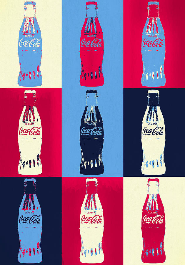 Coca Cola Bottle Pop Art Painting by Dan Sproul