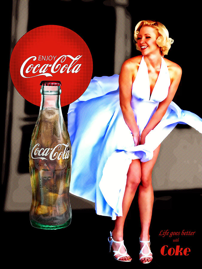 Coca Cola Girl Marilyn Photograph by James Sage