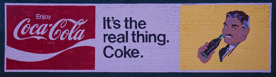 Coca-Cola painted sign Photograph by Flees Photos
