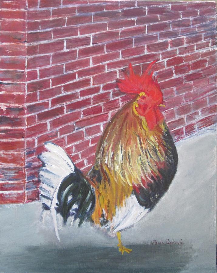Cock Tails On The Walkway Painting by Paula Pagliughi