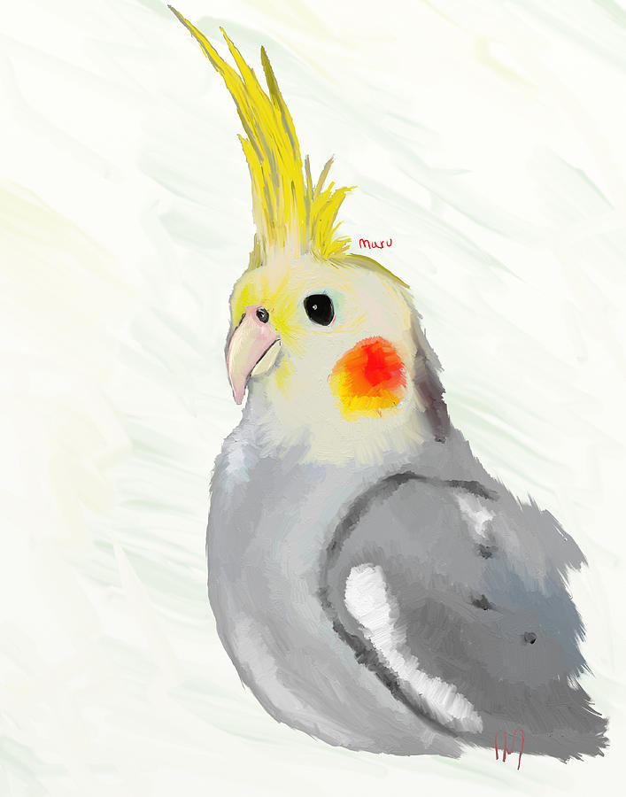 Cockatiel Painting by David Doucette - Fine Art America