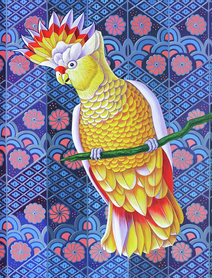 Bird Painting - Cockatoo by Jane Tattersfield