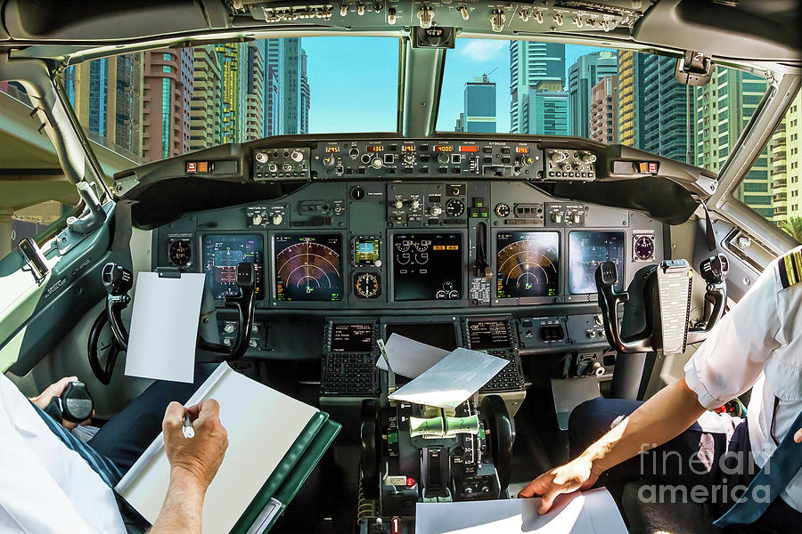 Cockpit on Dubai Pyrography by Benny Marty