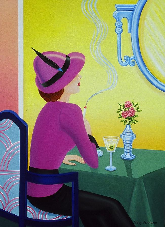 Cocktail Hour Painting by Tracy Dennison