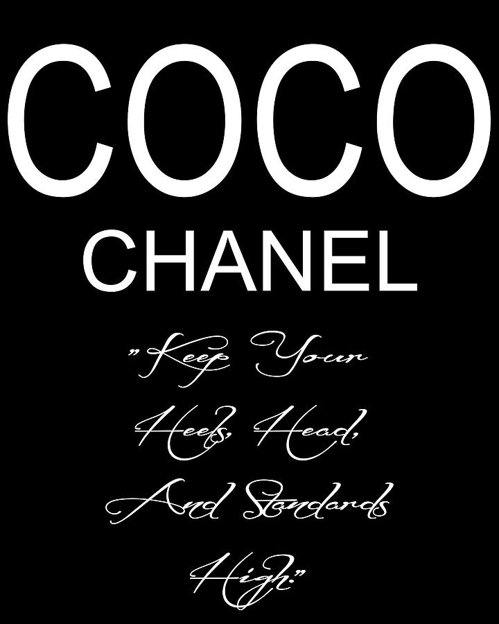 Coco Chanel Quote 2 Mixed Media by Dan Sproul