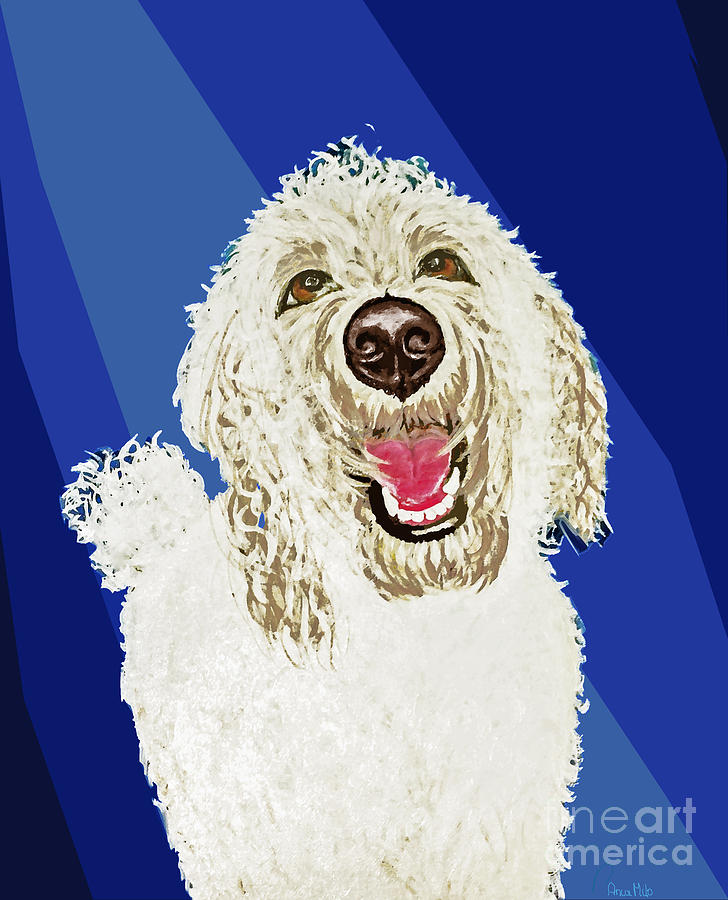 CoCo Digitized Painting by Ania M Milo