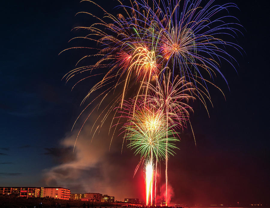 Cocoa Beach Fireworks 2 Photograph by Jeffrey Gruszel