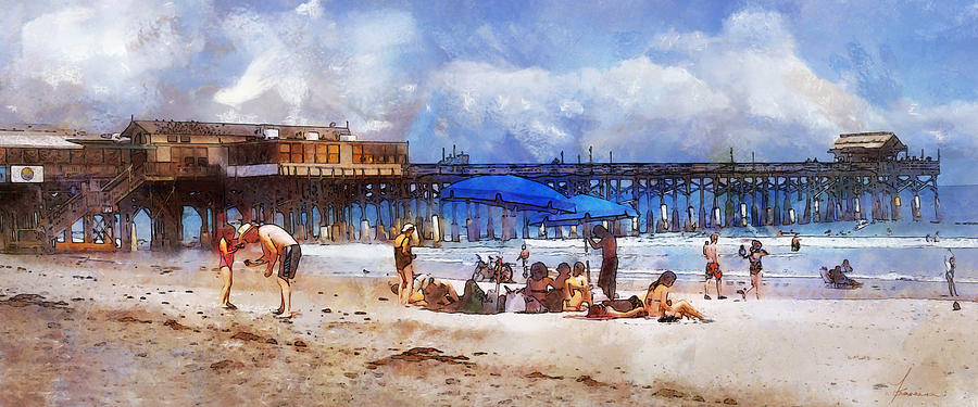 Cocoa Beach Pier Digital Art by Frances Miller