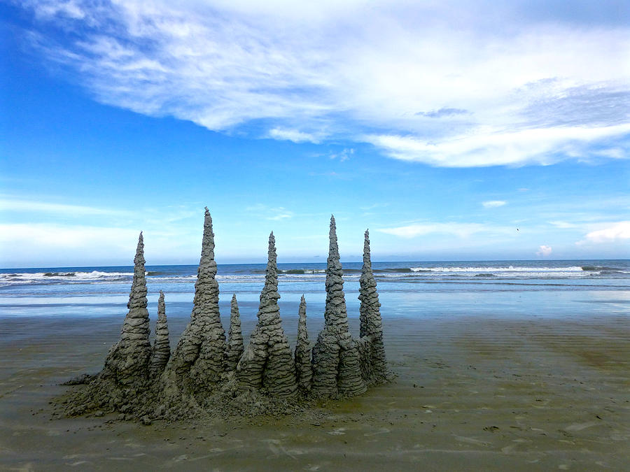 Cocoa Beach Sandcastles Photograph by Amelia Racca