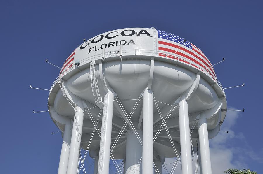 Cocoa Florida Water Tower Photograph by Bradford Martin