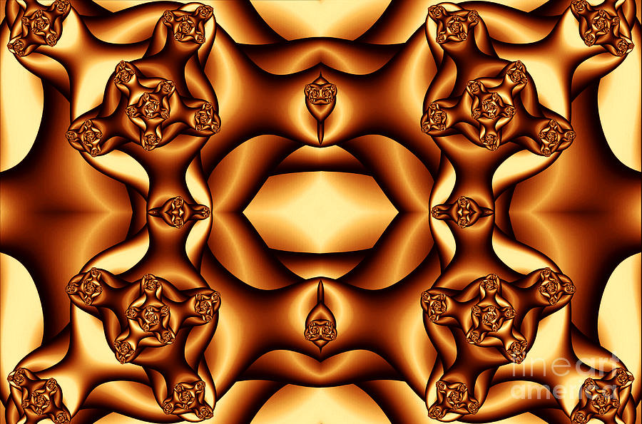 Cocoa Fractal Roses Digital Art by Clayton Bruster