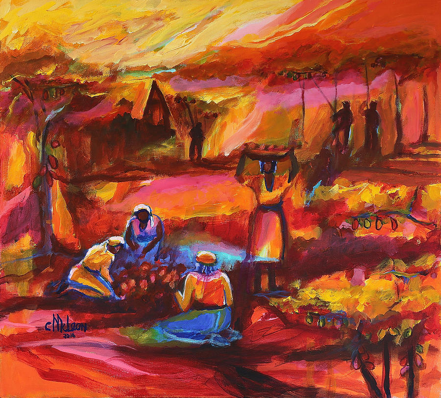 Cocoa Plantation Painting by Cynthia McLean