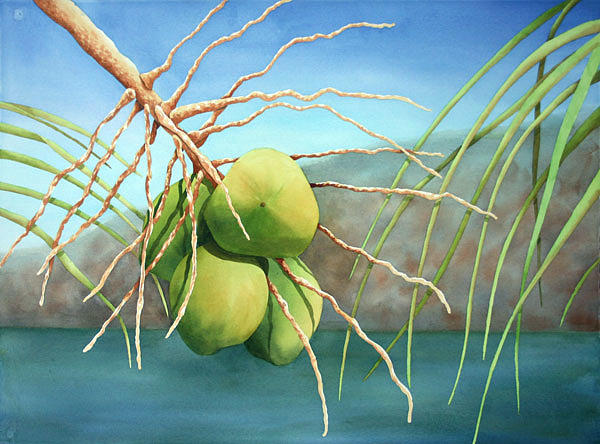 Coconut Cluster Painting by Nancy Goldman