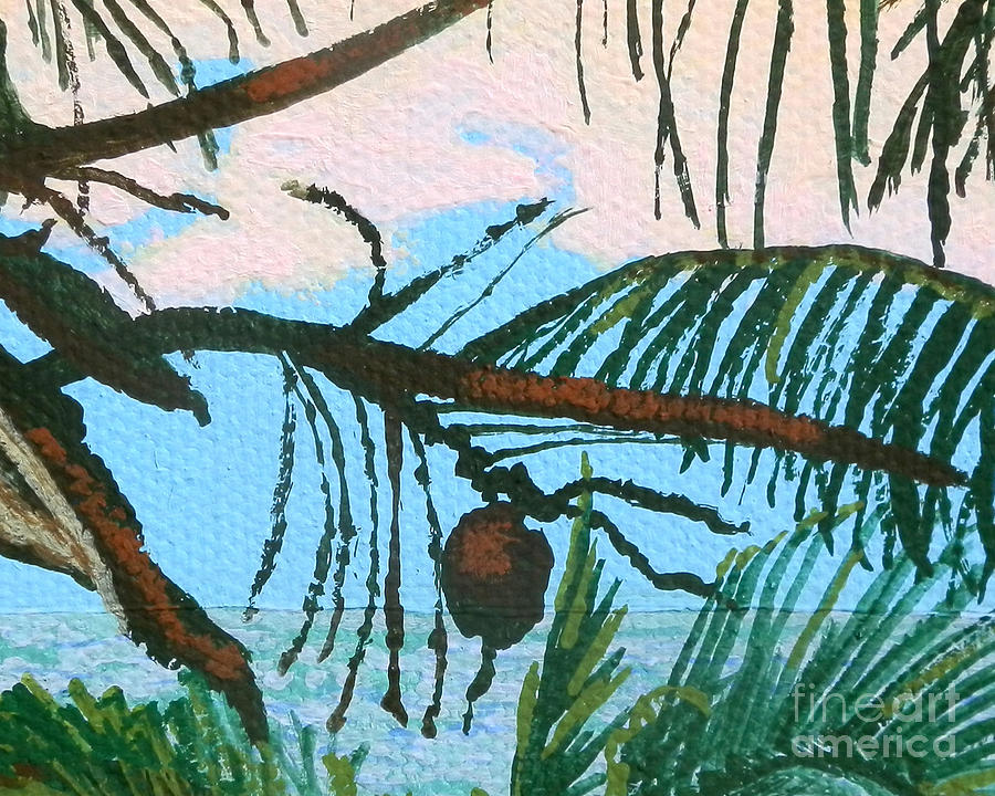 Coconut Painting by Margaret Brooks