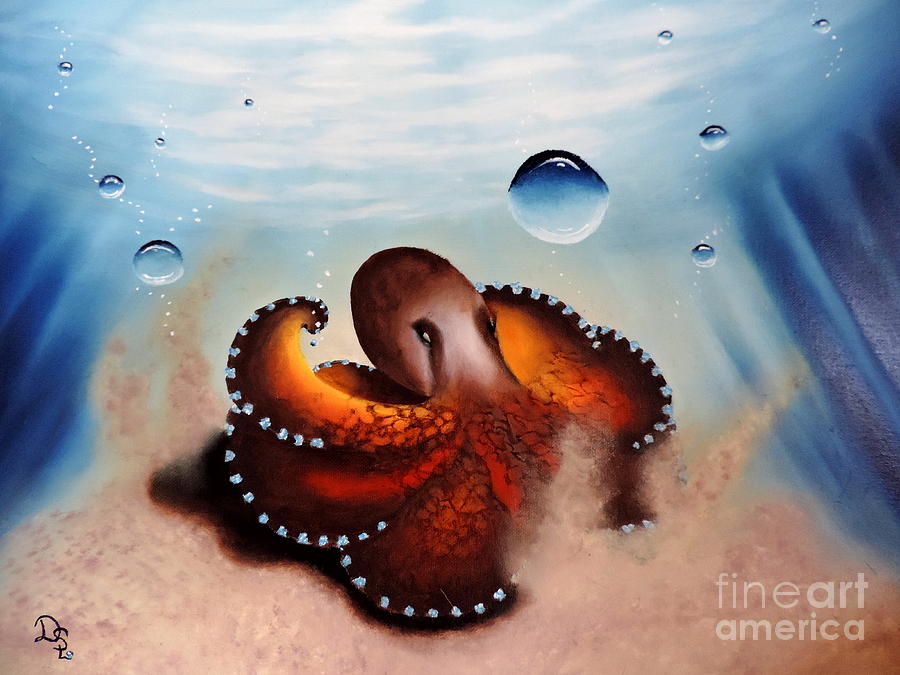 Coconut Octopus Painting