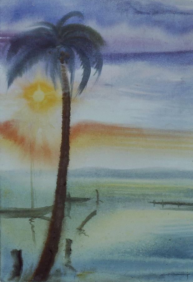 Coconut Palm Painting by Scott Cumming