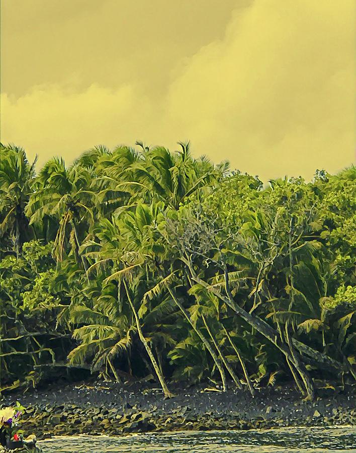 Coconut Palms Across Pohoiki Bay Photograph by Joalene Young