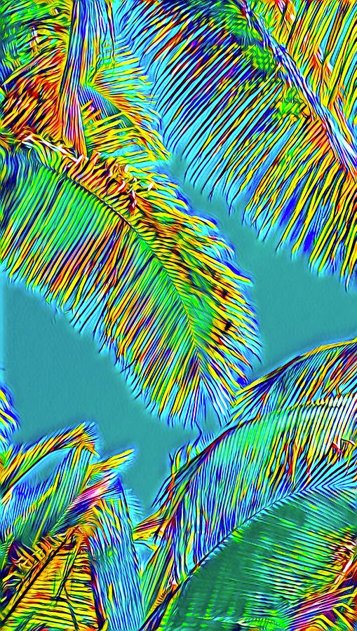 Coconut Palms Psychedelic Photograph by Joalene Young