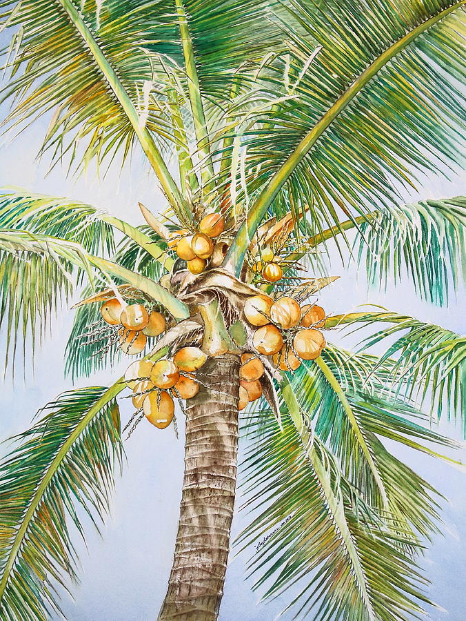 Coconut Part 3 Painting by Jelly Starnes - Pixels