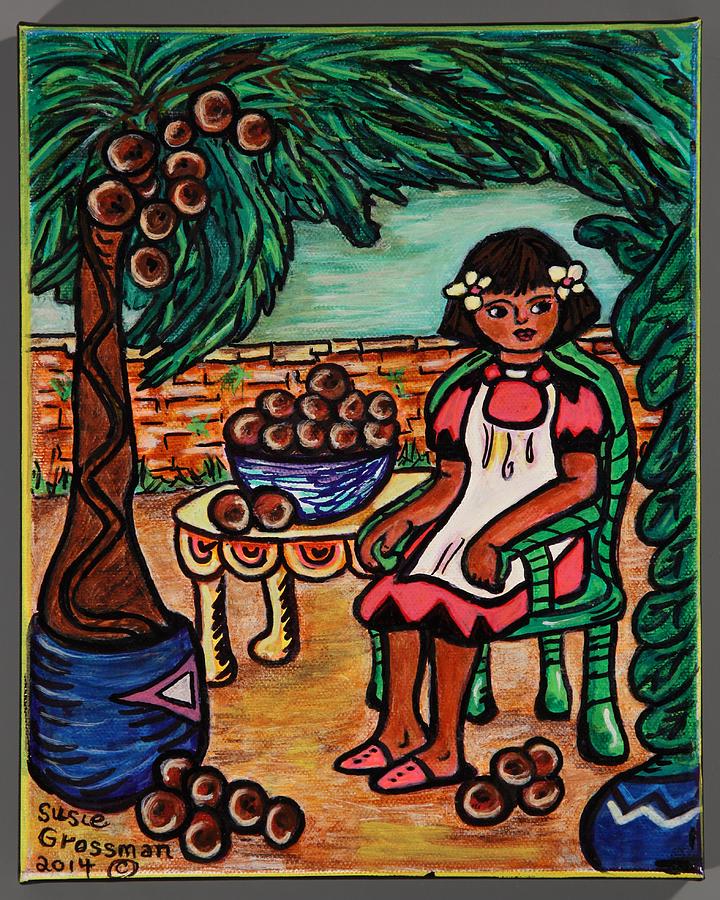 Coconut Vendor Painting by Susie Grossman