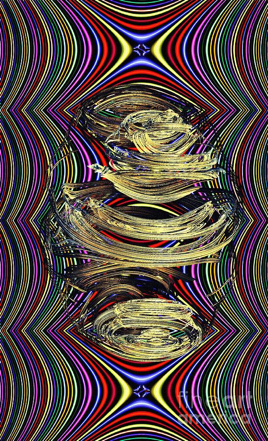 Abstract Digital Art - Cocoon by Sarah Loft