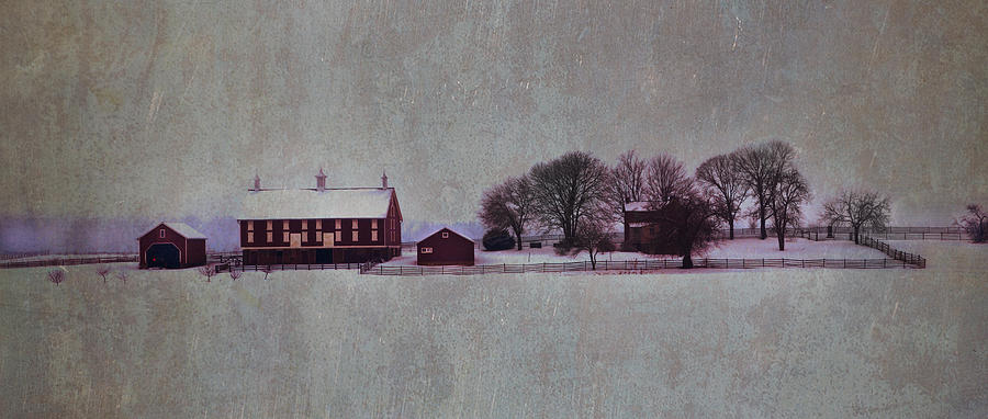 Codori Farm at Gettysburg in the Snow Photograph by Bill Cannon