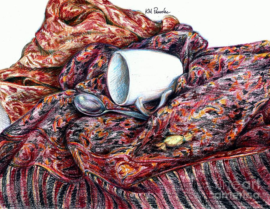 Coffee and Cashmere Drawing by K M Pawelec