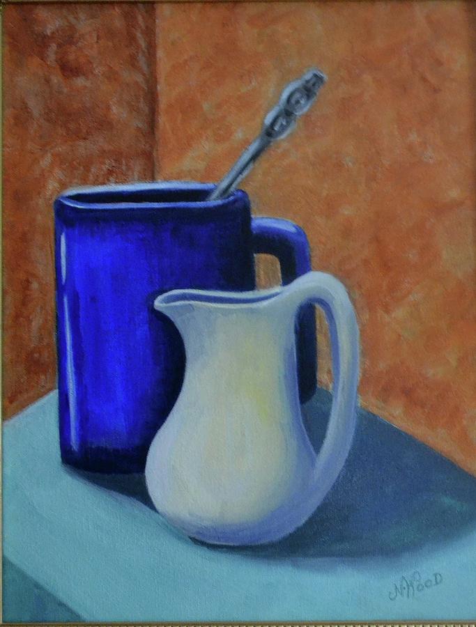 Coffee and Cream Painting by Nancy Sisco