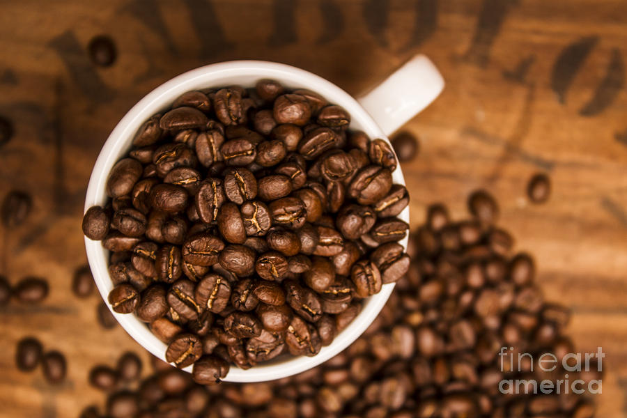 Coffee Photograph - Coffee bean advert by Jorgo Photography