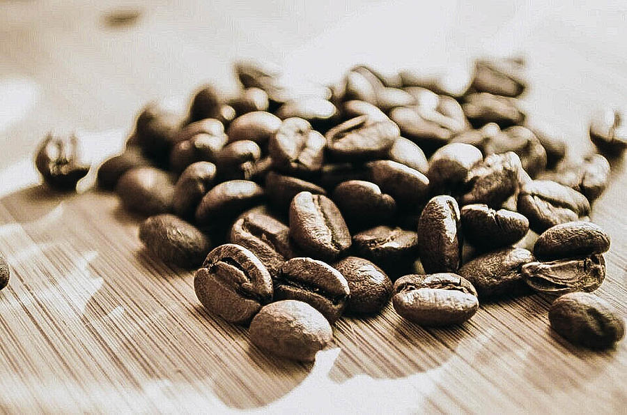 Coffee Photograph - Coffee Beans by Britten Adams