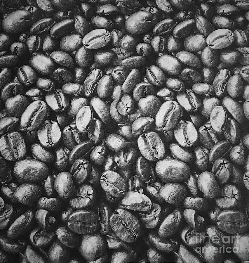 Coffee Beans Waiting For The Grind BW001 Photograph by Jor Cop Images