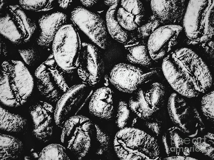  Coffee Beans Waiting For The Grind BW002 Photograph by Jor Cop Images