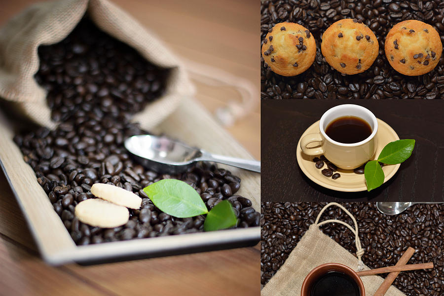 Coffee Collage Photo Photograph by Serena King