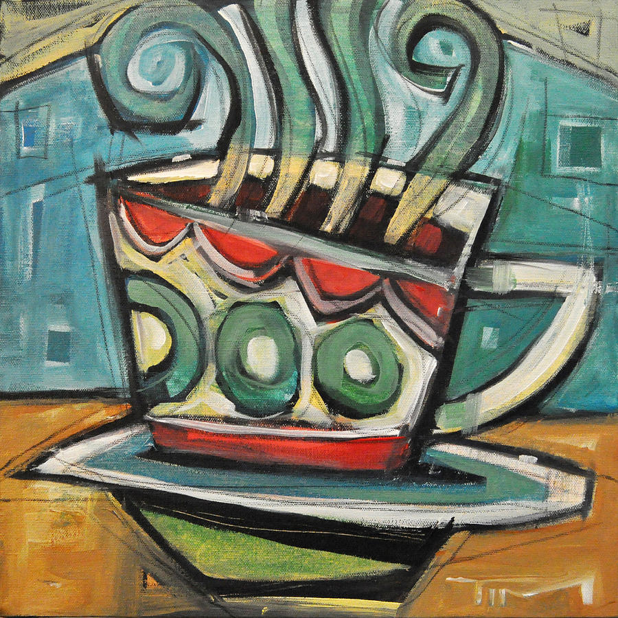 Coffee Painting - Coffee Cup Two by Tim Nyberg