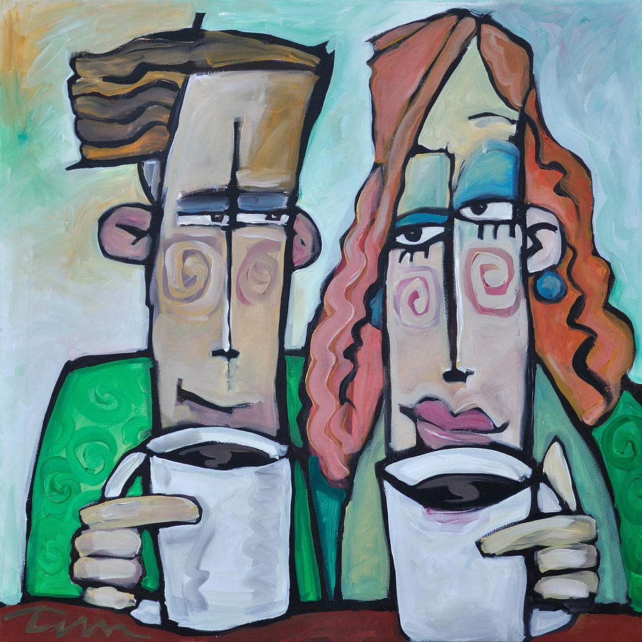 Coffee Date Painting by Tim Nyberg