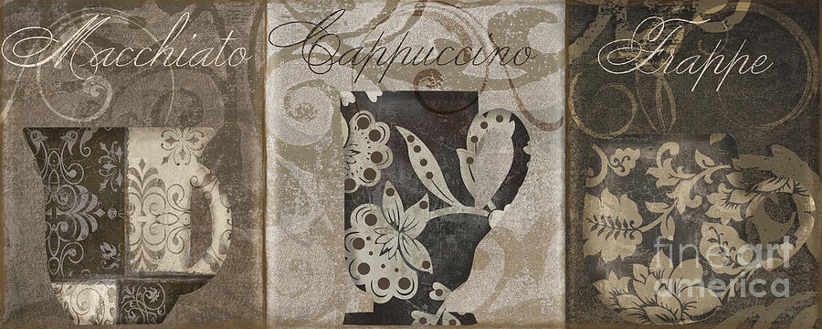 Coffee Painting - Coffee Flavors I by Mindy Sommers